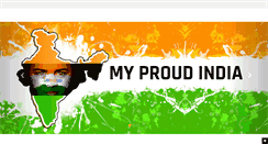 Desktop Screenshot of myproudindia.com